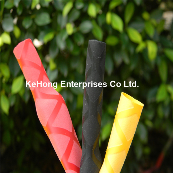 Baseball bat heat shrinkable non slip tube