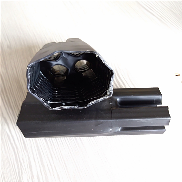 4 way split heat shrink breakout boot and tubing