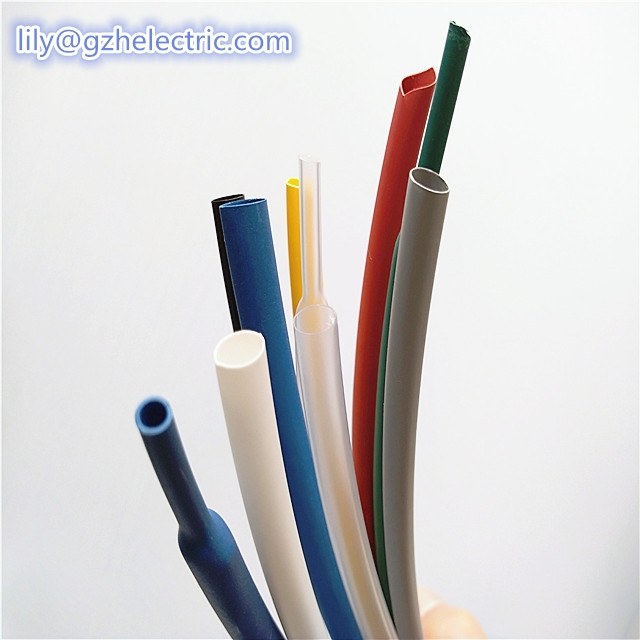 Colorful Electrical shrink wrap sleeves wire protection tube